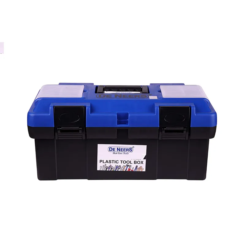 DE-NEERS 550 x 250 x 275 mm Plastic Tool Box With Organizer